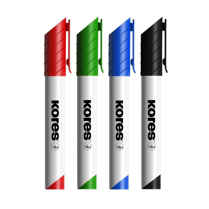Whiteboardmarker – 4er-Set farbig oder 12er-Pack schwarz